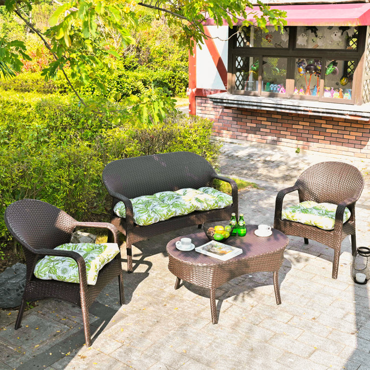 Outdoor 5 in. Seat Cushion (Set of 3)