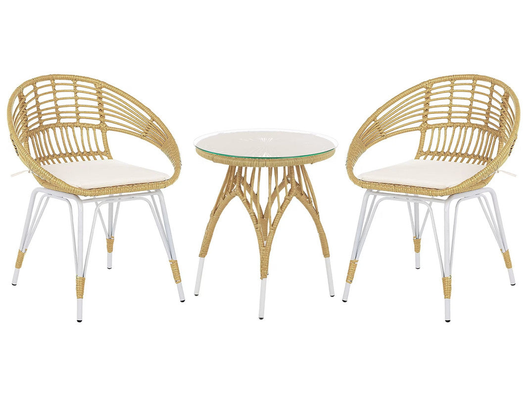 Natural Rattan Balcony Set