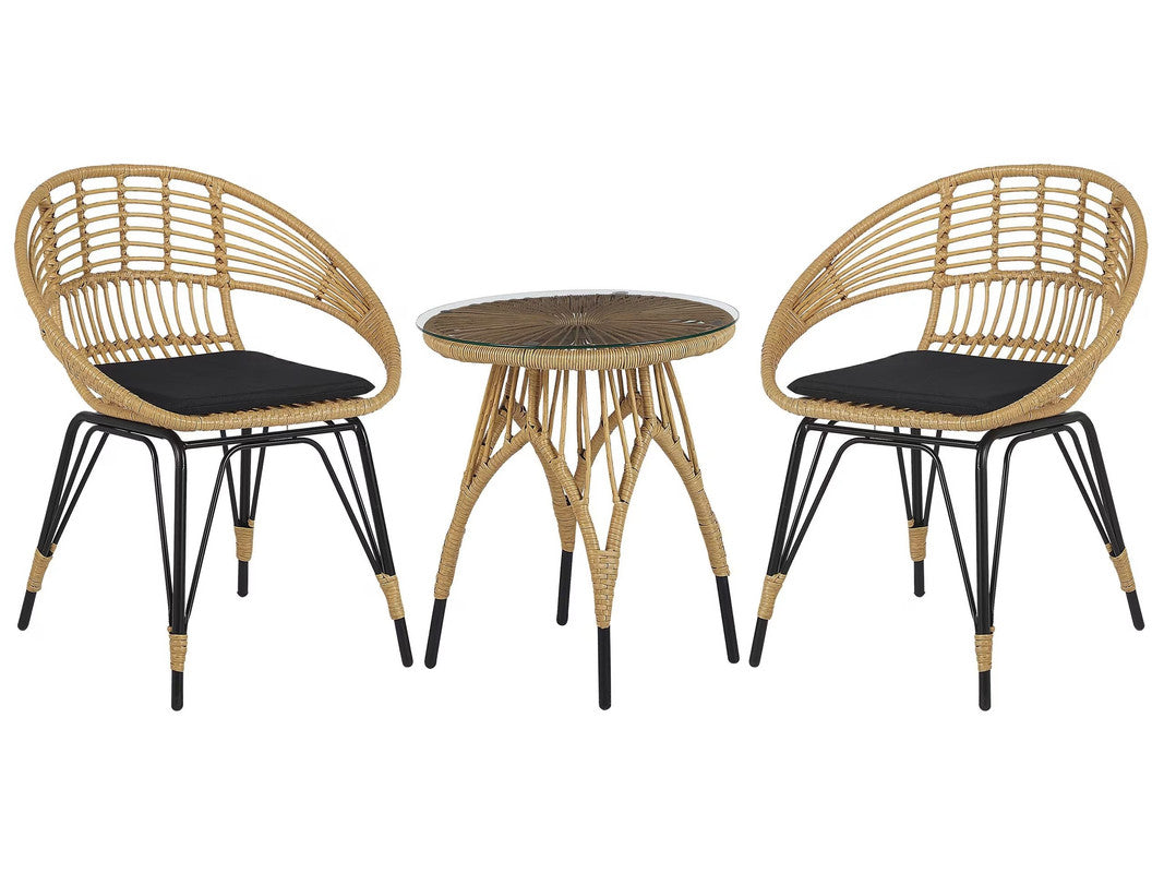 Natural Rattan Balcony Set