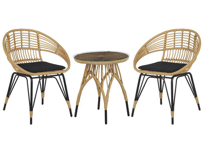 Natural Rattan Balcony Set