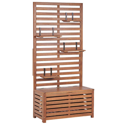 Acacia Wood Wall Bench