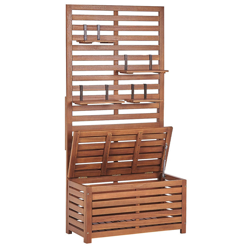 Acacia Wood Wall Bench