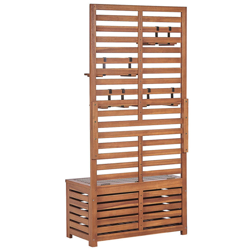 Acacia Wood Wall Bench