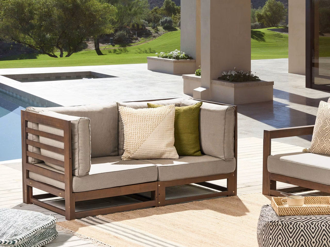 2 Seater Sofa in Acacia Wood