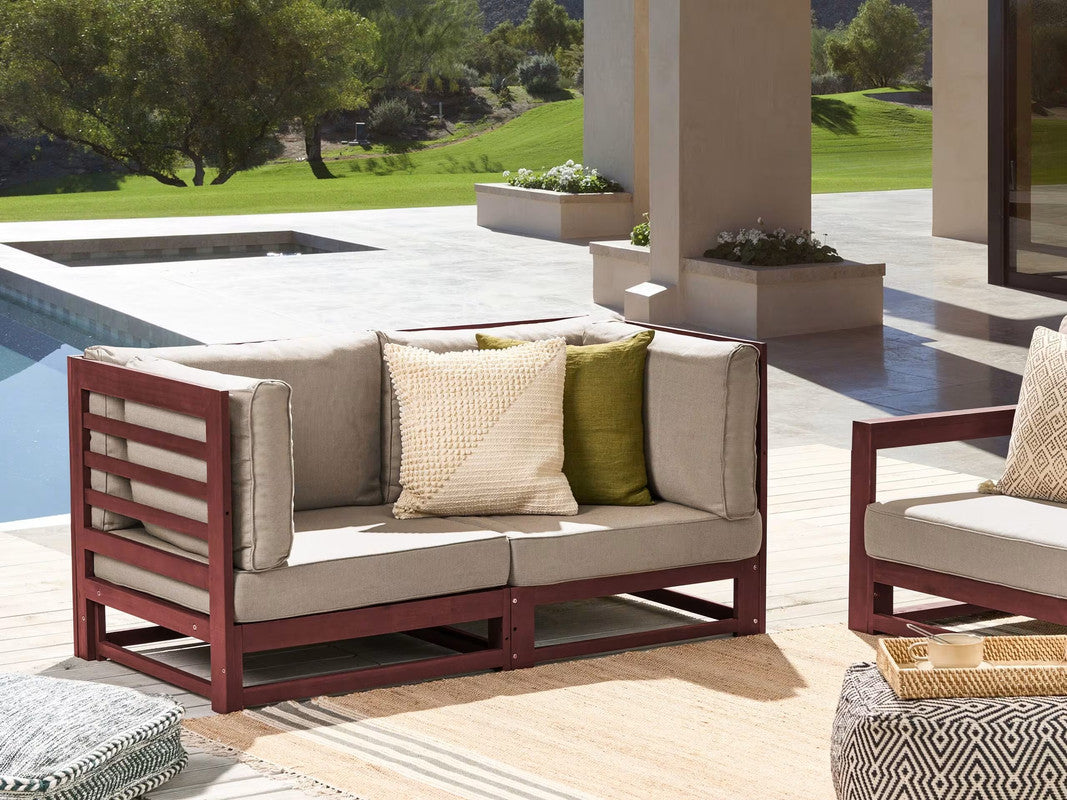 2 Seater Sofa in Acacia Wood