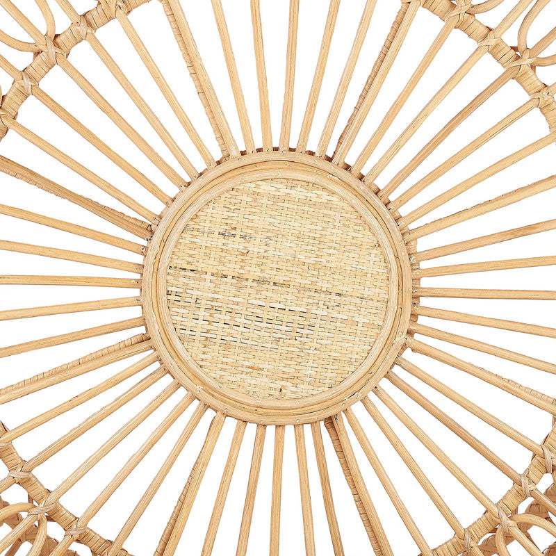 Natural Beige Rattan Coffee Table