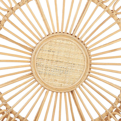 Natural Beige Rattan Coffee Table